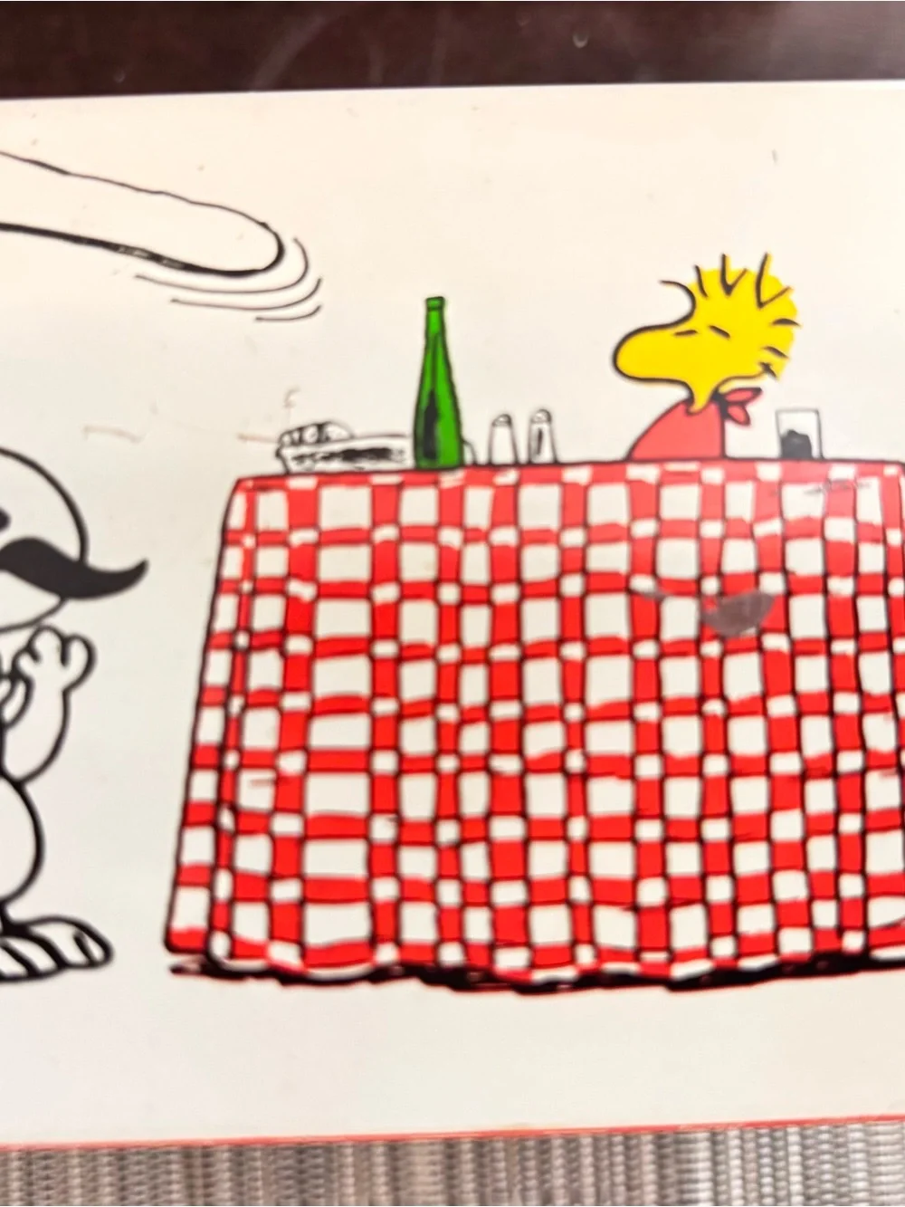 Snoopy's Pizza Palace 1965 Tin Metal Recipe Box Hallmark Peanuts Charlie Brown